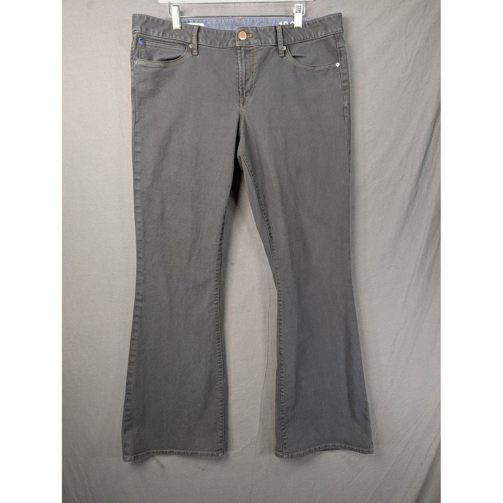 GAP Womens Sexy Boot Gray Denim Jeans Size 33/16 Bootcut Mid Rise